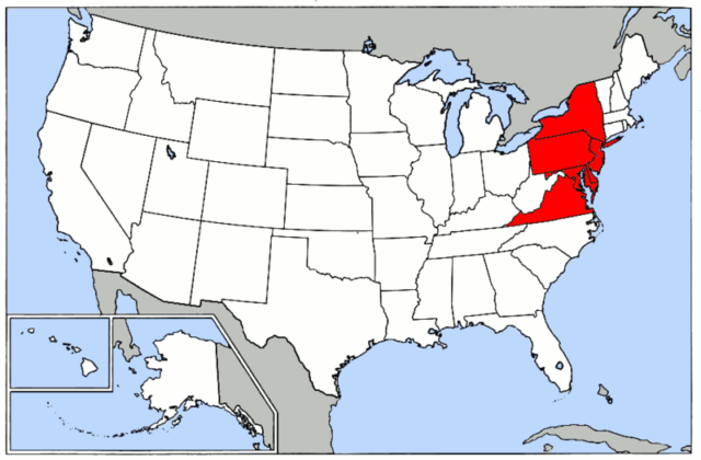 Mid Atlantic Fleets Win EPA Funding For Vehicle Replacements NGT News   800px Map Of USA Highlighting Mid Atlantic States 640x420 