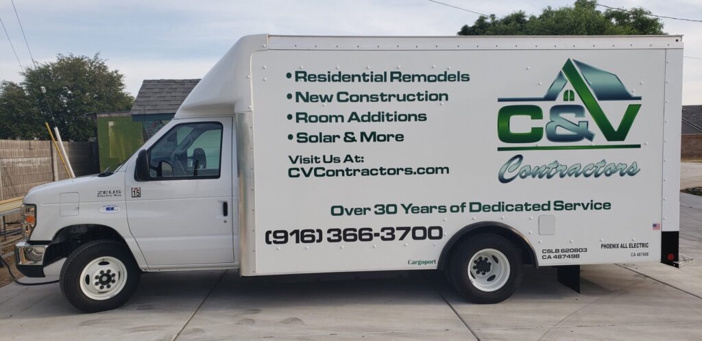 Phoenix Motorcars Delivers Electric Cargo Truck to C&V Contractors