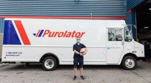 curbside electrifies purolator trucks